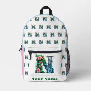 Mochila Impresa Letra N Personalizada