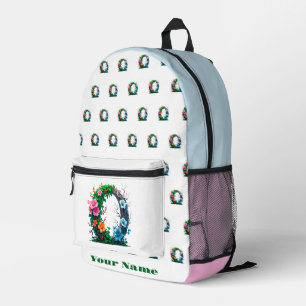 Mochila Impresa Letra O Personalizada
