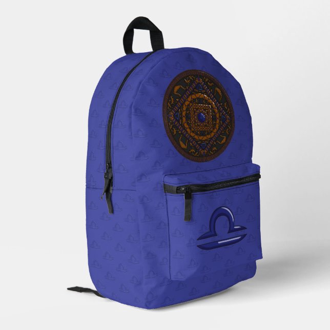 Mochila Impresa Libra Mandala (Esquina izquierda trasera)