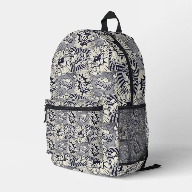 Mochila Impresa Libro de historietas de arte pop (Esquina derecha trasera )
