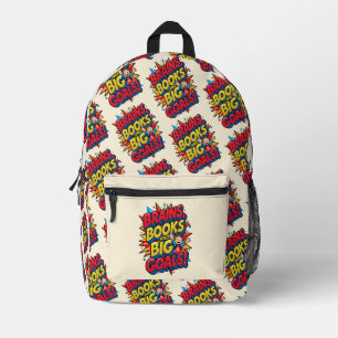 Mochila Impresa Libros de cerebros y grandes objetivos - Diversión