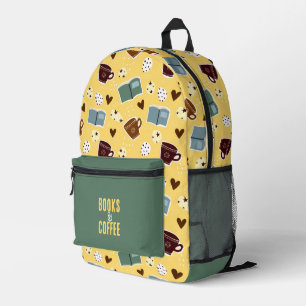 Mochila Impresa Libros y café