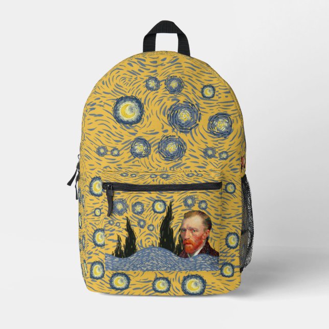 Mochila Impresa Limited Edition Van Gogh Starry Night Backpack (Anverso)