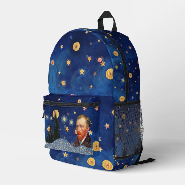 Mochila Impresa Limited Edition Van Gogh Starry Night Backpack (Esquina derecha trasera )