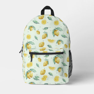 Mochila Impresa Limones acuarelas