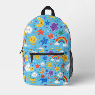 Mochila Impresa Lindo patrón sin fisuras de espacio de arcoíris