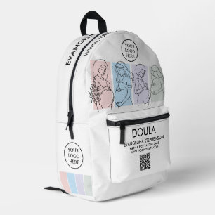 Mochila Impresa Línea de Arte Personalizado de Pastel para Negocio