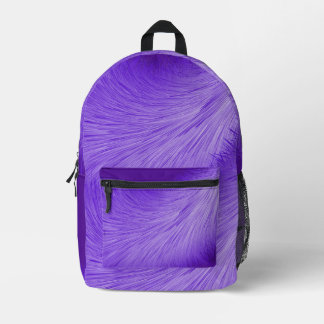 Mochila Impresa línea de arte púrpura