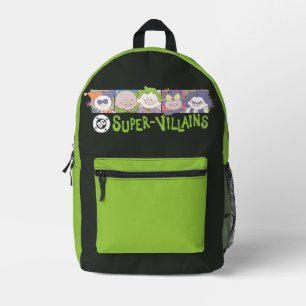 Mochila Impresa Línea de dibujos animados de supervillanos de DC