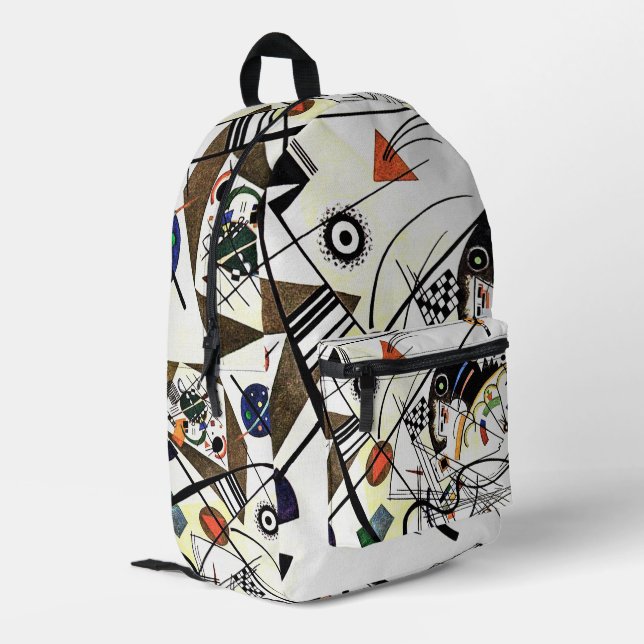 Mochila Impresa Línea transversal - Kandinsky (Esquina izquierda trasera)