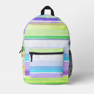 Mochila Impresa Líneas Coloridas