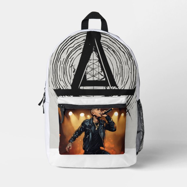 Mochila Impresa Linkin Park Inspired Streetwear Tote Bag | Rock Ba (Anverso)