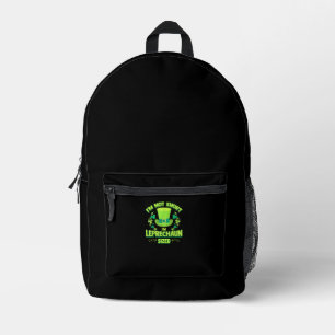Mochila Impresa Liprechaun Gag Gigante Breve Mujer Shamrock T-S