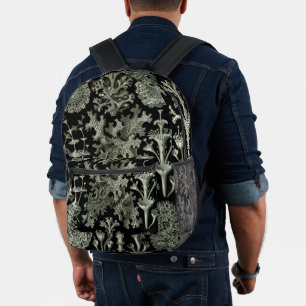 Mochila Impresa Liquen por Ernst Haeckel, Plantas de la naturaleza