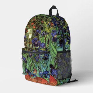 Mochila Impresa Lirios por Vincent van Gogh
