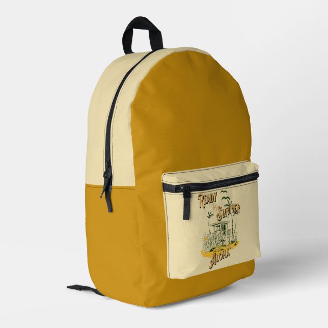 Mochila Impresa Listo para Summer Beach Edition - Aloha - (Esquina izquierda trasera)