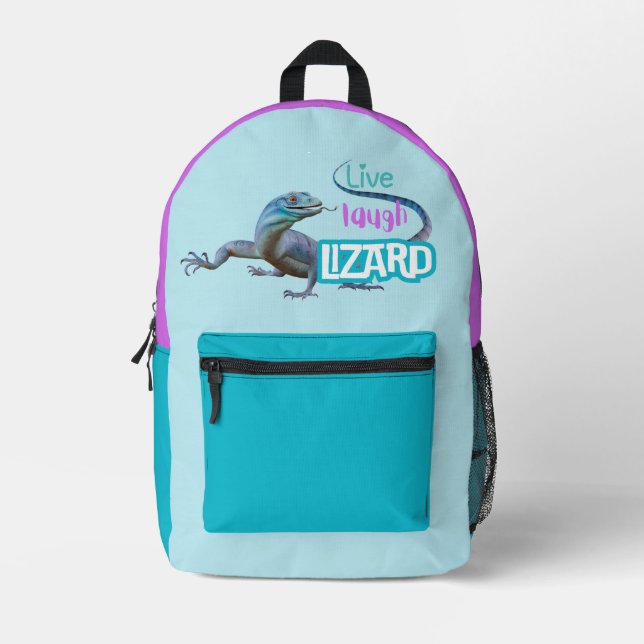 Mochila Impresa Live Laugh Lizard (Anverso)