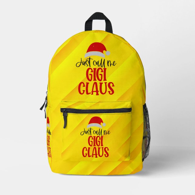 Mochila Impresa Llámame Gigi Claus-56374 (Anverso)
