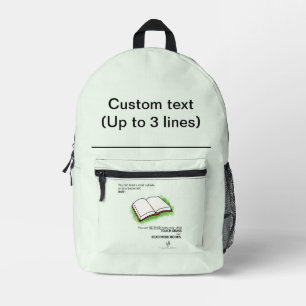 Mochila Impresa Llevar a un niño al exterior o a una biblioteca