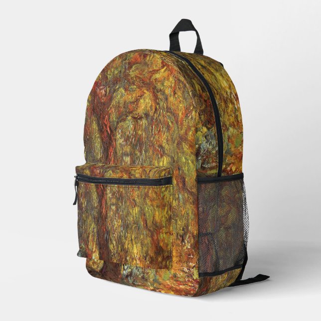 Mochila Impresa Llovidos por Claude Monet, Bella Artes de la época (Esquina derecha trasera )