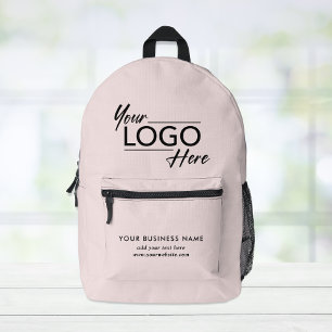 Mochila Impresa Logotipo comercial moderno rosa