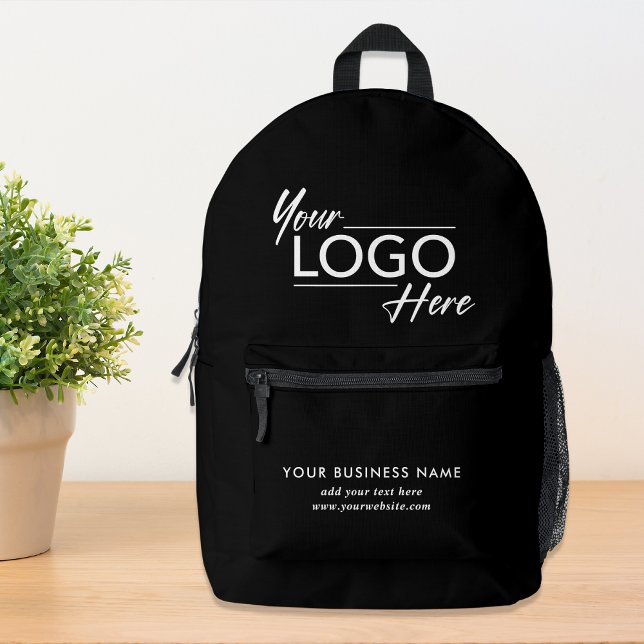 Mochila Impresa Logotipo comercial Negro (Subido por el creador)