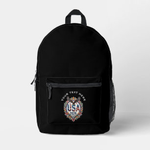 Mochila Impresa Logotipo de águila calva personalizado de la selec