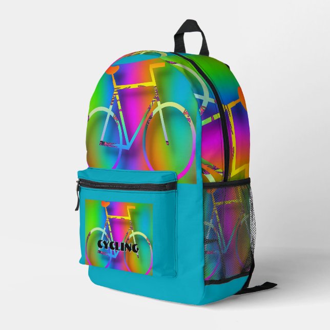 Mochila Impresa Logotipo de ciclismo (Esquina derecha trasera )