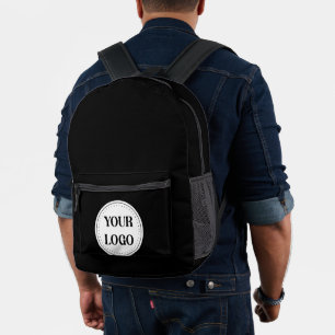Mochila Impresa Logotipo de marca negra Empresa comercial corpor