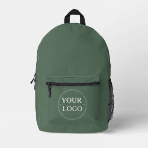 Mochila Impresa Logotipo de negocio Moderno Profesional Sage Green