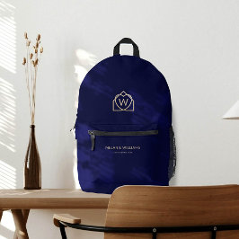 Mochila Impresa Logotipo de promotor de bienes raíces modernos