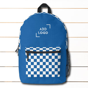 Mochila Impresa Logotipo del patrón de comprobación de la tarjeta