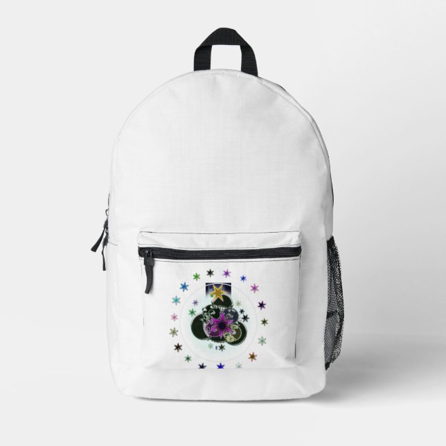 Mochila Impresa Logotipo Posición 2 de estrella púrpura (Anverso)