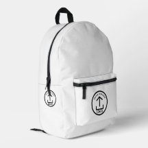 Logotipo promocional para empresas modernas blanco
