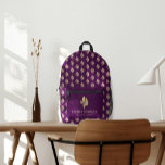 Mochila Impresa Logotipo promocional para Wellness Beauty Business<br><div class="desc">Logotipo promocional para Mochila impresa de la empresa Wellness Beauty</div>