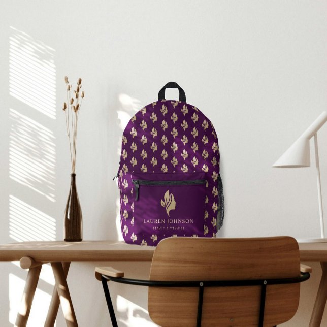 Mochila Impresa Logotipo promocional para Wellness Beauty Business (Subido por el creador)