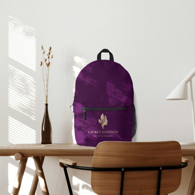 Mochila Impresa Logotipo promocional para Wellness Beauty Business (Subido por el creador)
