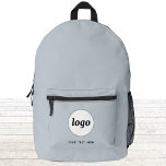 Mochila Impresa Logotipo simple Texto Promocional Azul<br><div class="desc">Añade tu propio logotipo y elección de texto a este diseño. Eliminar el texto si lo prefiere. Minimalista y profesional. Ideal para un producto promocional para sus clientes y clientes. Para ver otras versiones,  vea la colección.</div>