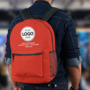 Mochila Impresa Logotipo / Subida de texto Promocional Rojo