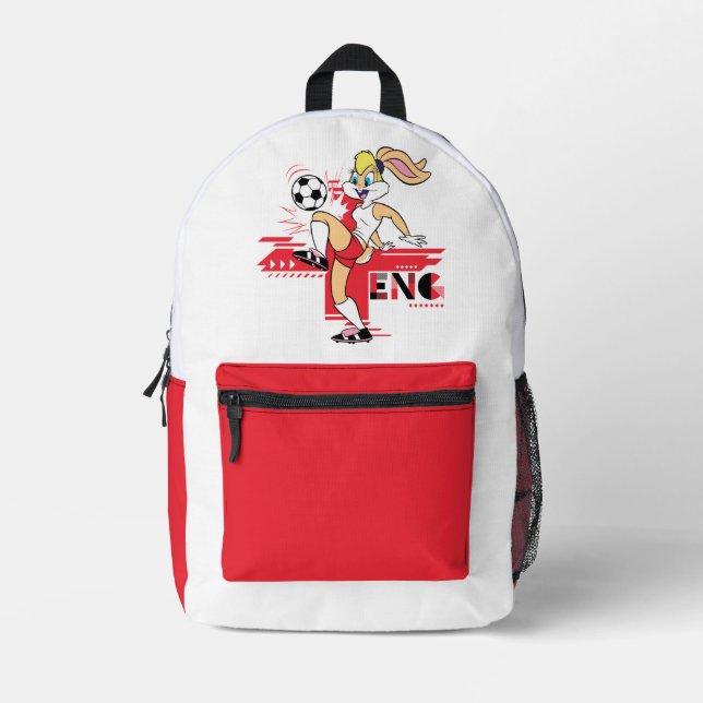 Mochila Impresa Lola Bunny Team England Soccer Graphic (Anverso)