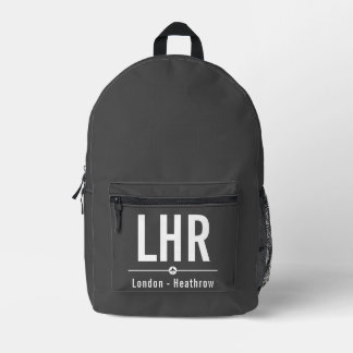 Mochila Impresa London Heathrow LHR Airport Code - Aviación