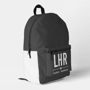 Mochila Impresa London Heathrow LHR Airport Code - Aviación