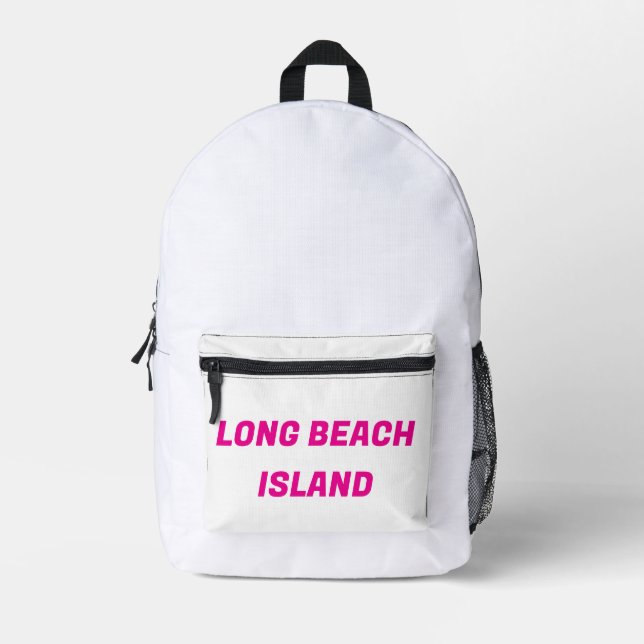 MOCHILA IMPRESA LONG BEACH ISLAND BACKPACK (Anverso)