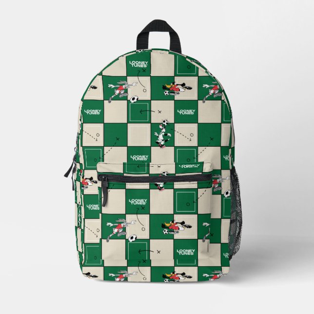 Mochila Impresa LOONEY TUNES™ Soccer Grid Pattern (Anverso)