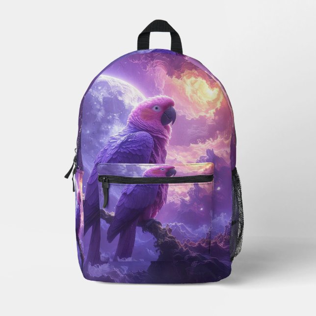 Mochila Impresa Loro Mágico (Anverso)