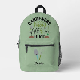 Mochila Impresa Los Jardines Conocen Toda La Suciedad Personalizad