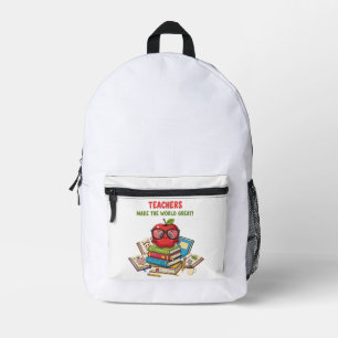 Mochila Impresa "Los maestros hacen que el mundo sea genial" Manza