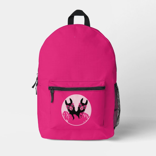 Mochila Impresa Los mejores amigos de Fun Llama Alpaca (Anverso)