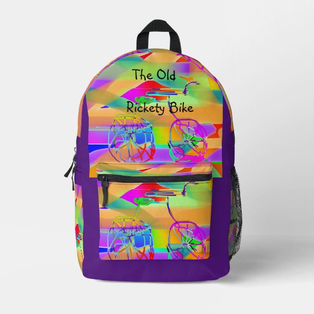 Mochila Impresa Los viejos niños de ciclismo de tristeza adolescen (Anverso)