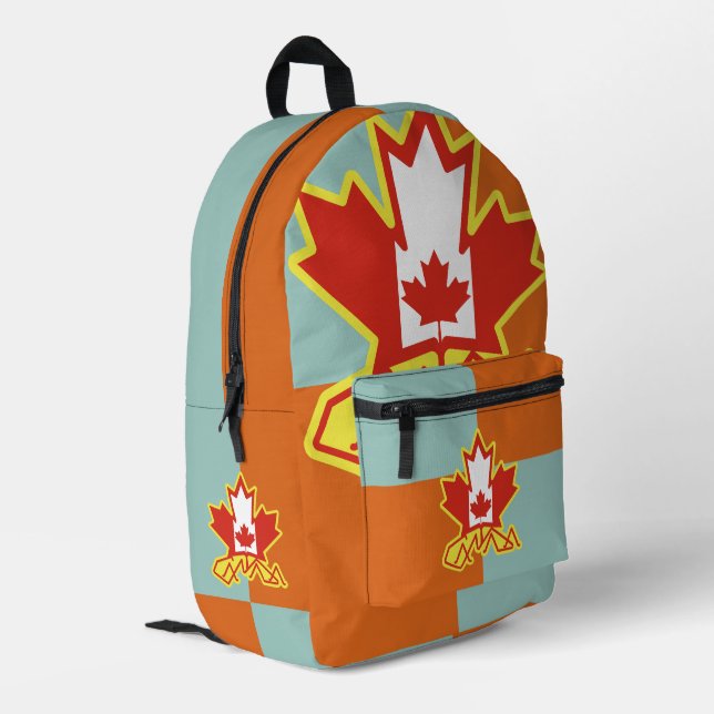 Mochila Impresa LOVE FLAG CANADA DOUBLE MAPLE by Masanser (Esquina izquierda trasera)